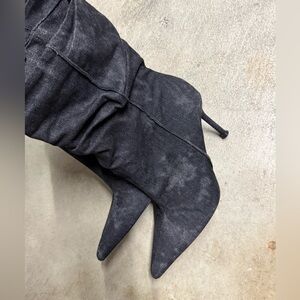 Zara Charcoal Heeled Boots